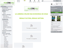 Tablet Screenshot of bookstorechile.cl